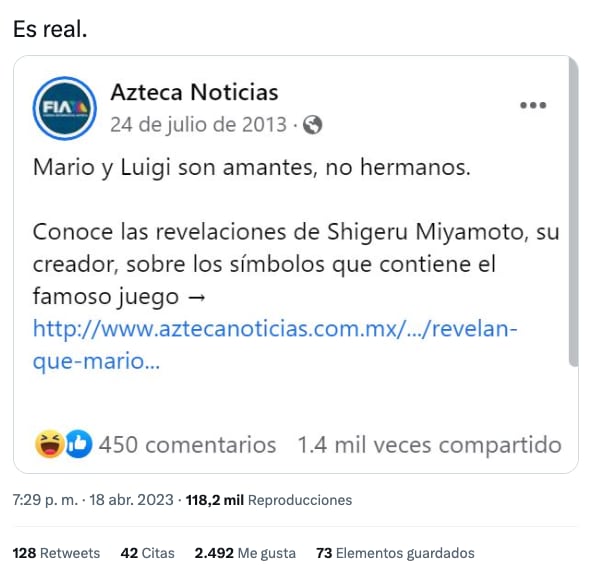 ¿Mario y Luigi sí son hermanos?