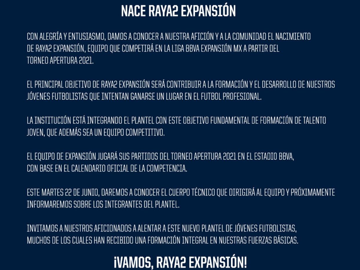 Raya2 expansión