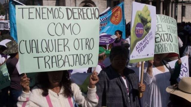 Manifestación Día Internacional del Trabajo en México.