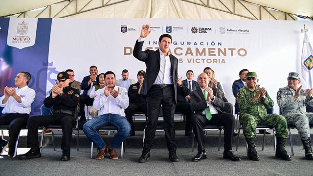 Samuel García inaugura destacamento de Fuerza Civil