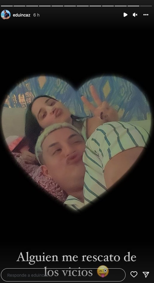 Eduin Caz y su esposa, Daisy Anahí.