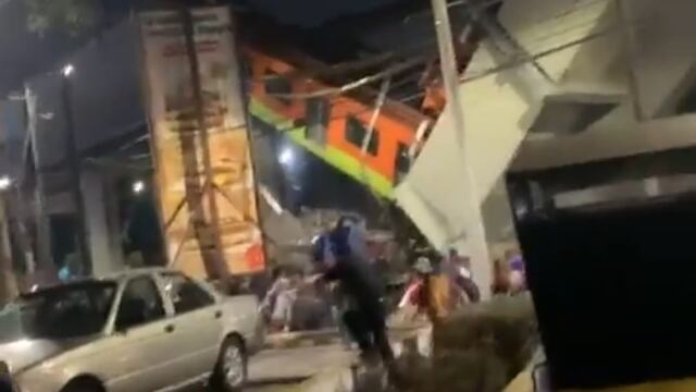 Tren del Metro se desploma en la CDMX