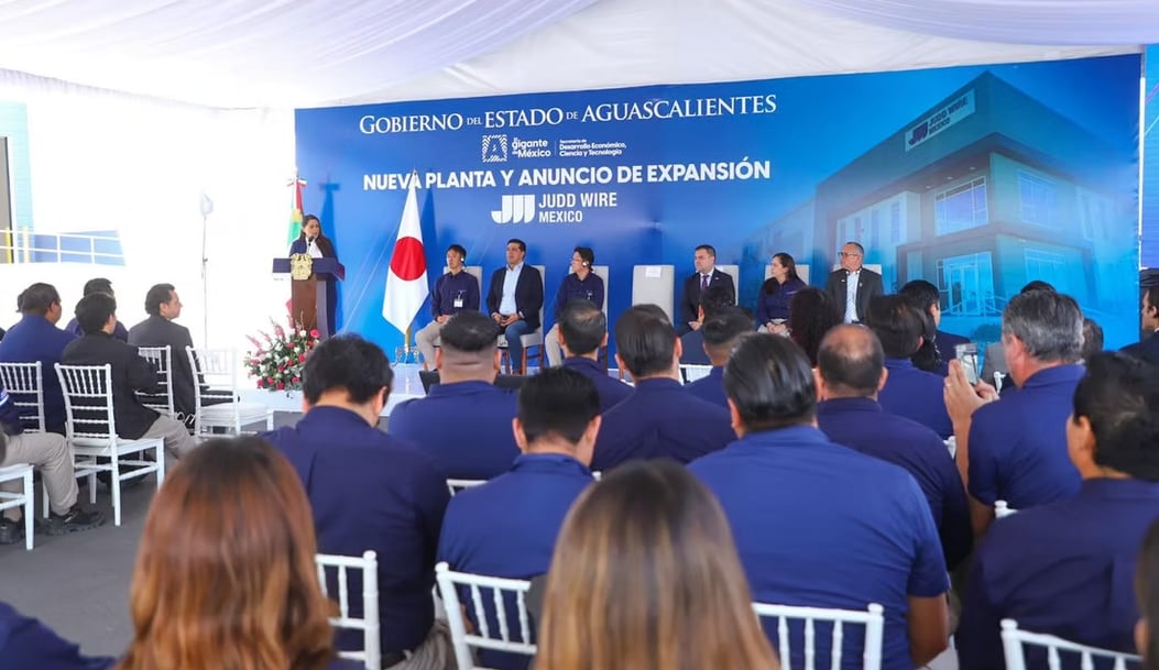 Tere Jiménez inaugura instalaciones de Judd Wire en Aguascalientes