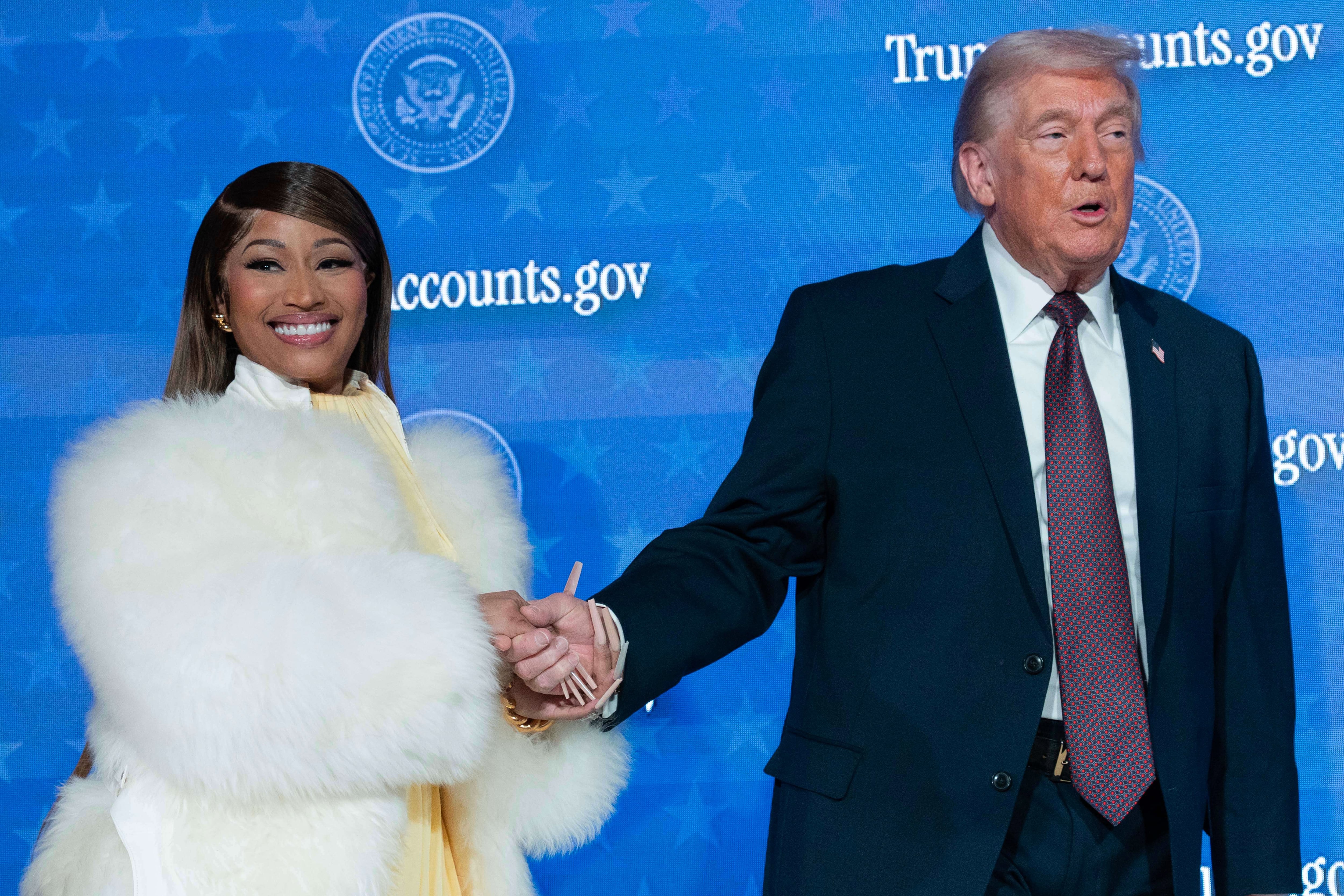 Nicki Minaj y Donald Trump.