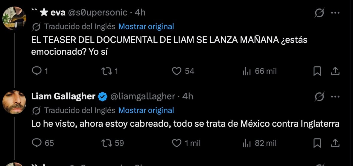 Liam Gallagher descarta riesgos en México: “Todo va a salir bien”