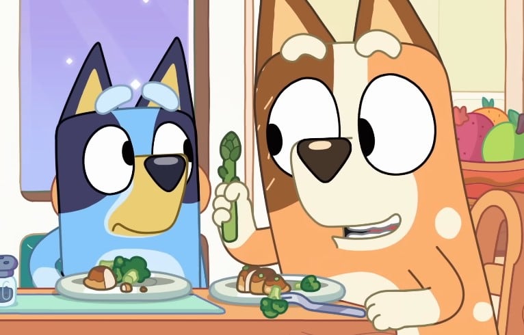 Bluey y los espárragos mágicos