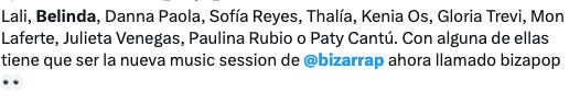 Ven que colaboración de Bizarrap podrá ser con varios del pop.
