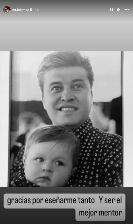 Fofo Márquez se despide de su papá, el empresario Rodolfo Márquez.