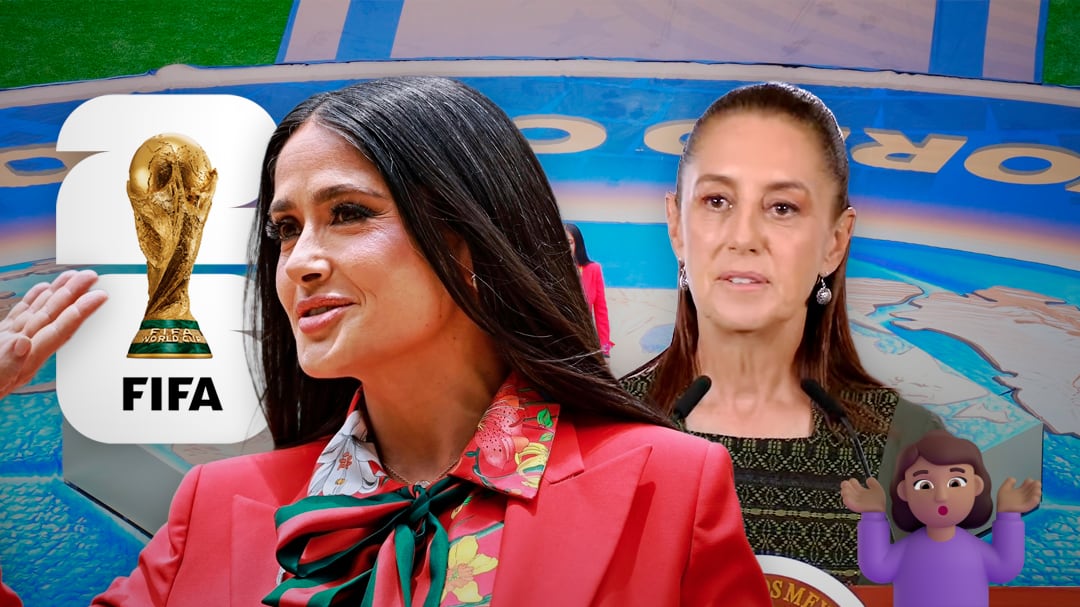 Sheinbaum sobre Salma Hayek en la inauguración del Mundial: “Fue decisión de la FIFA”