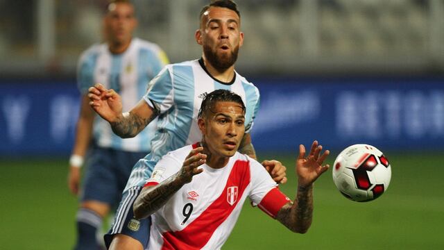 Guerrero con la Selección Peruana.