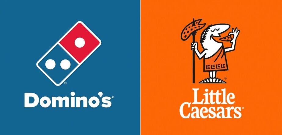 Repartidor de Domino’s Pizza visita sucursal de Little Caesars