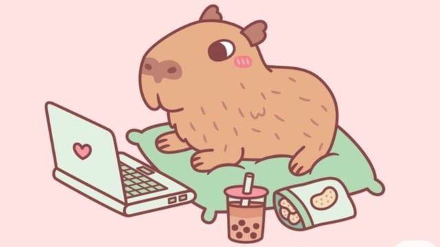 Dibujos de capibara por el Día del Niño para colorear