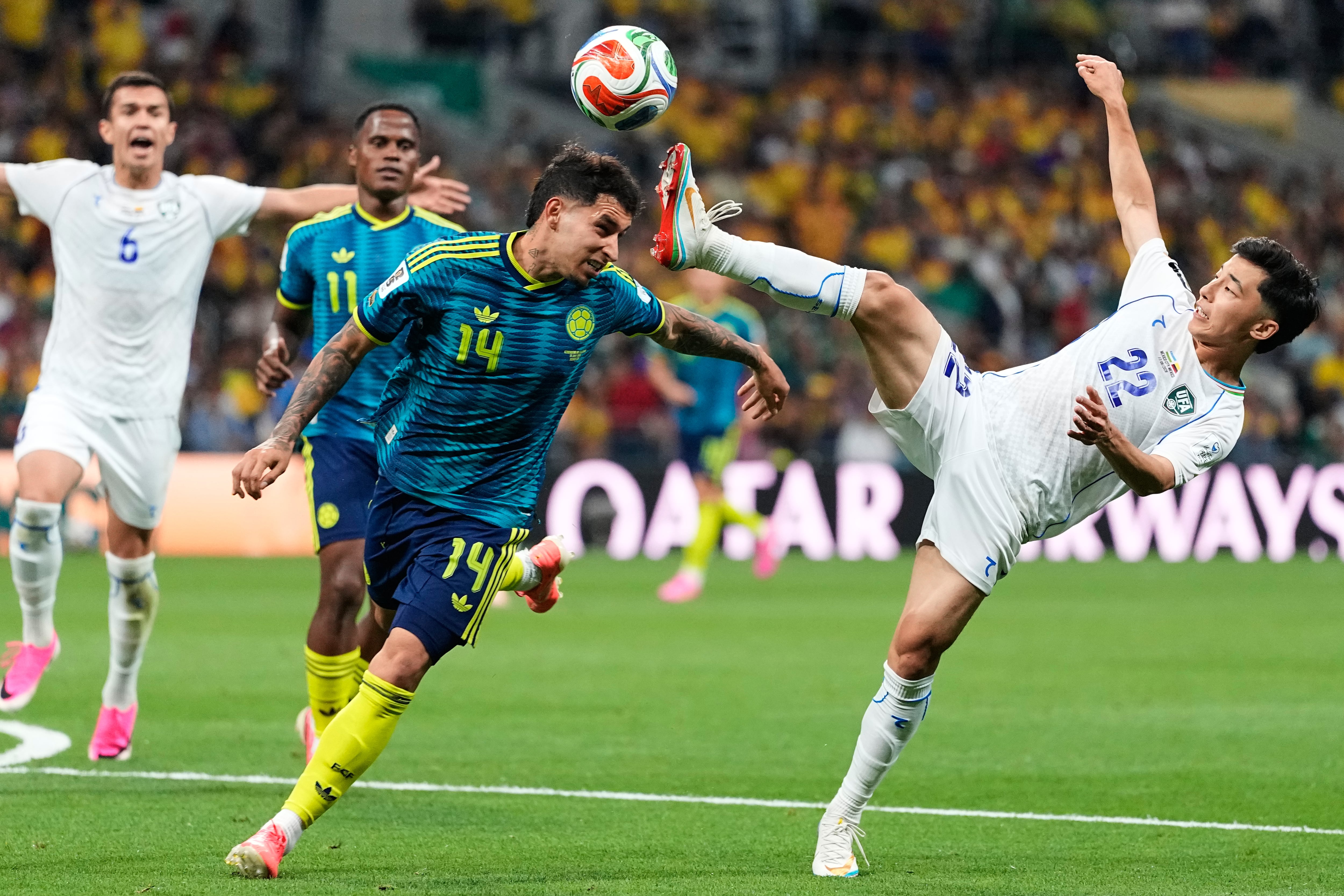 Colombia vence a Uzbekistán y es líder del Grupo K.