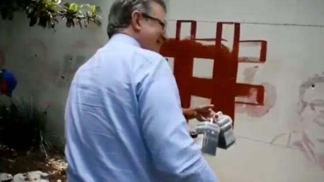 Marcelo Ebrard presentará ante el INE evidencia de borrado de bardas a favor de Claudia Sheinbaum