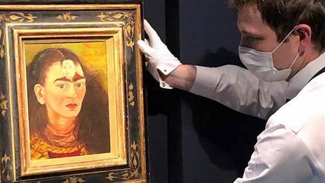 Cuadro de Frida Kahlo, rompe récord de subasta, luego de que el autorretrato "Diego y yo" fuera vendido por 34.9 millones