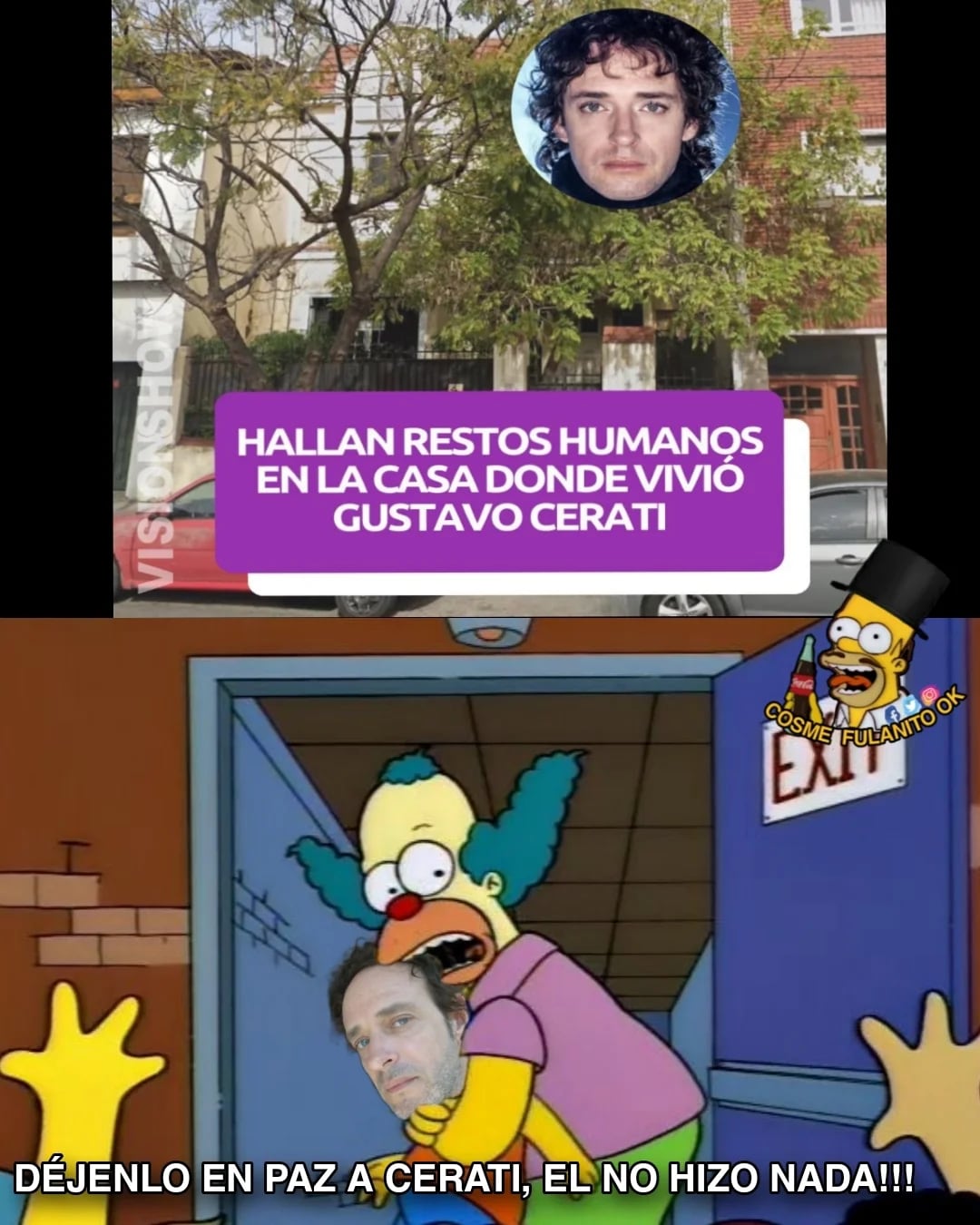 Memes de Gustavo Cerati se desatan tras encontrarse restos humanos en su casa