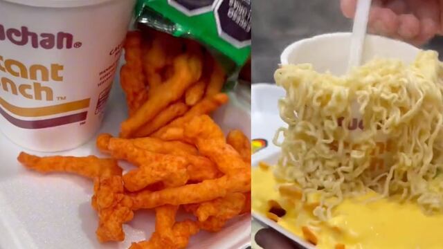 receta de la “Maruchan chorreada”