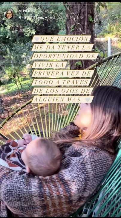 Yuya feliz por la primera Navidad de Mar.