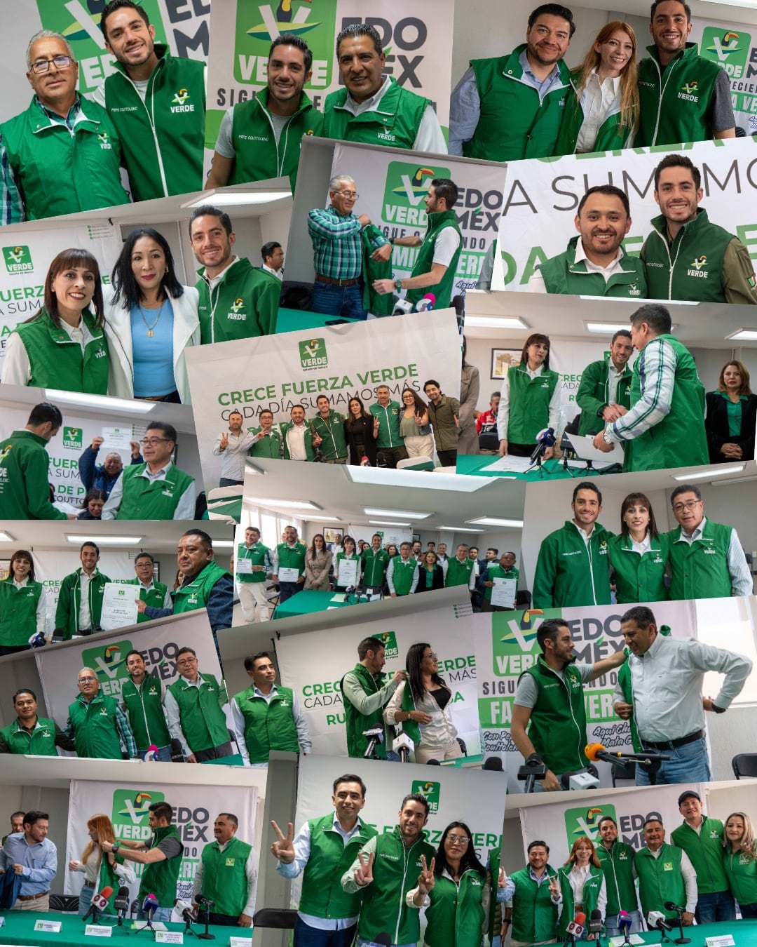 José Couttolenc fortalece al Partido Verde con 25 nuevos perfiles en Edomex.