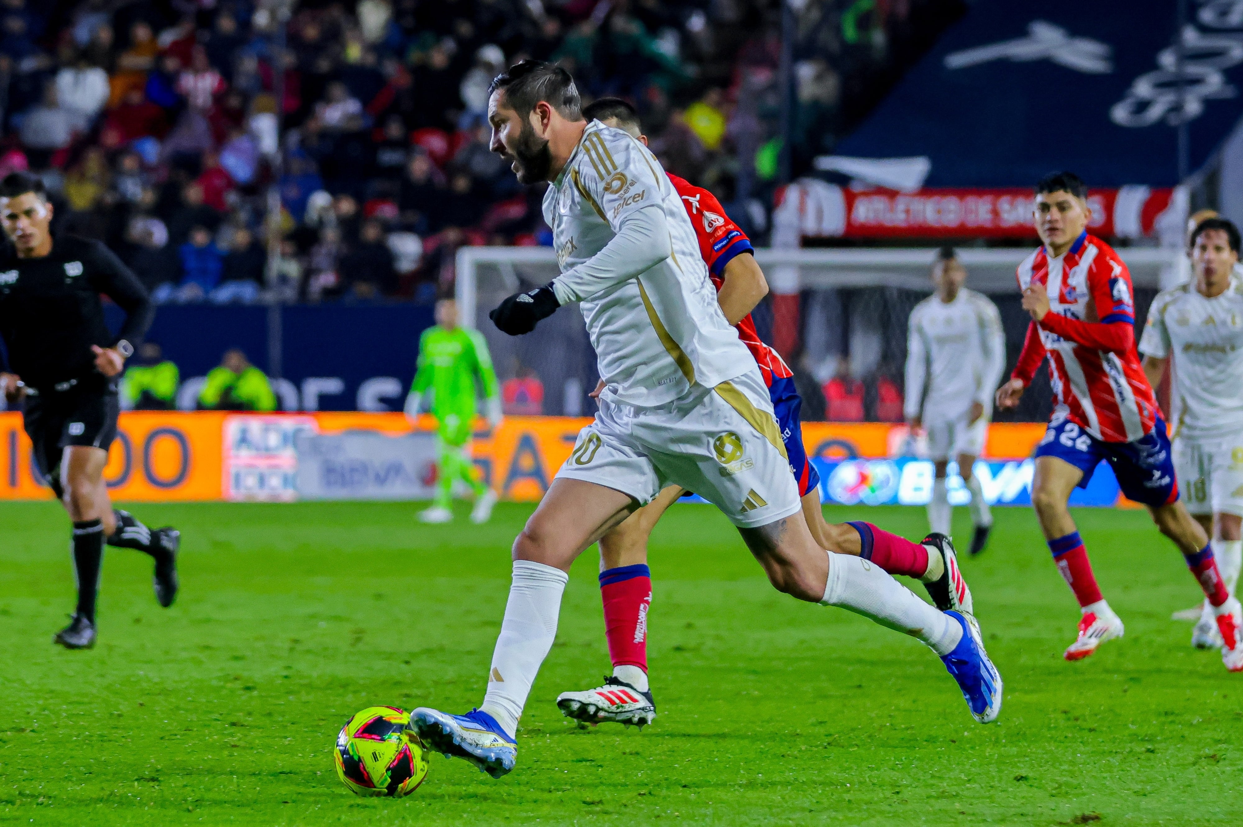Andre-Pierre Gignac of Tigres during the 1st round match between Atletico de San Luis and Tigres UANL as part of the Liga BBVA MX, Torneo Apertura 2024 at Alfonso Lastras Stadium on January 11, 2024 in San Luis Potosi, Mexico.