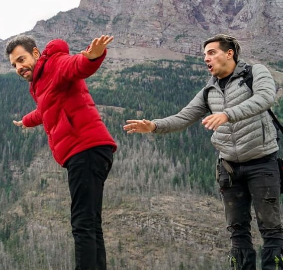 Vadhir Derbez y Eugenio Derbez