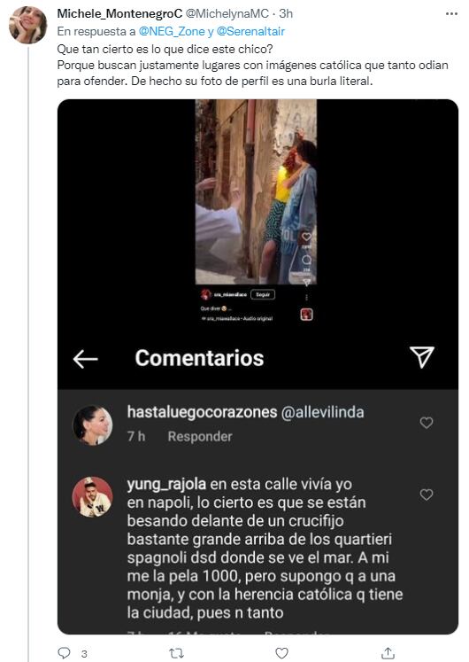 Reacciones a la monja que separa dos mujeres que se besan