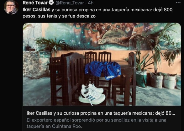 Iker Casillas y su curiosa propina