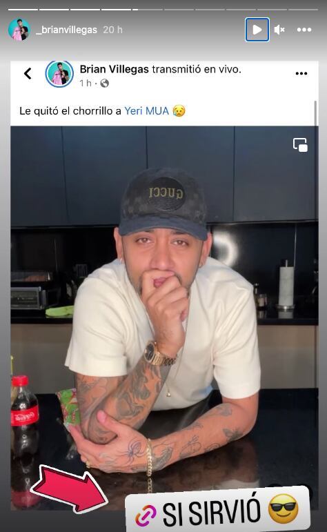 Brian Villegas también presumió su regreso con Yeri Mua