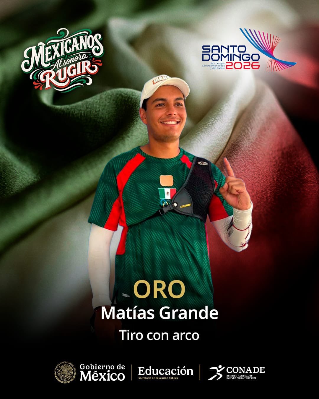 Matías Grande tuvo una gran participación en los Juegos Centroamericanos y del Caribe