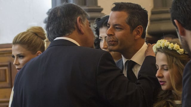 José Murat Casab, exgobernador de Oaxaca, y Alejandro Murat Hinojosa, hijo del exgobernador y también exgobernador de Oaxaca.