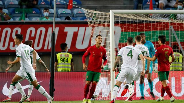 Cristiano Ronaldo falló un penal en el duelo ante Irlanda
