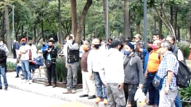 Simpatizantes de AMLO