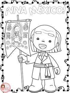 Portadas de septiembre para colorear