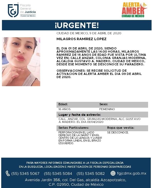 Ficha de búsqueda de Milagros.