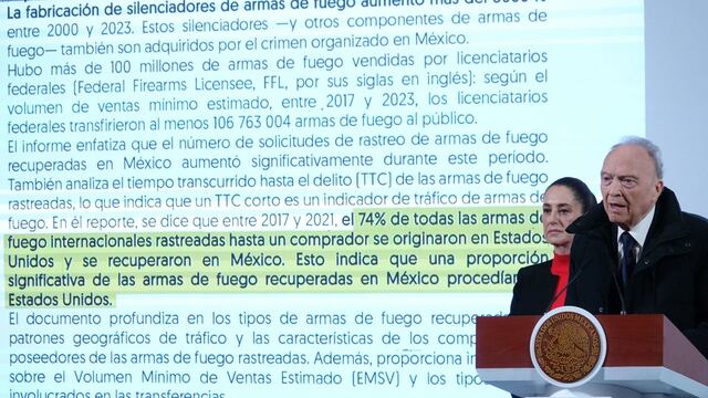 Armas de Estados Unidos a México: Claudia Sheinbaum y Alejandro Gertz Manero responden a Estados Unidos