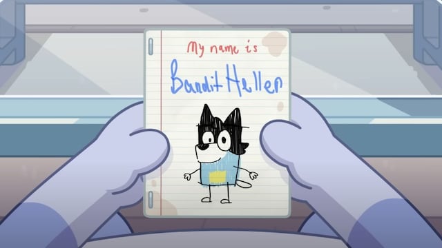 La carta de Bandit Heeler, el papá de Bluey