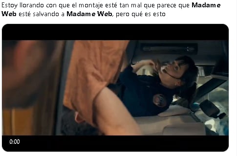 Madame Web desata memes porque es malísima.