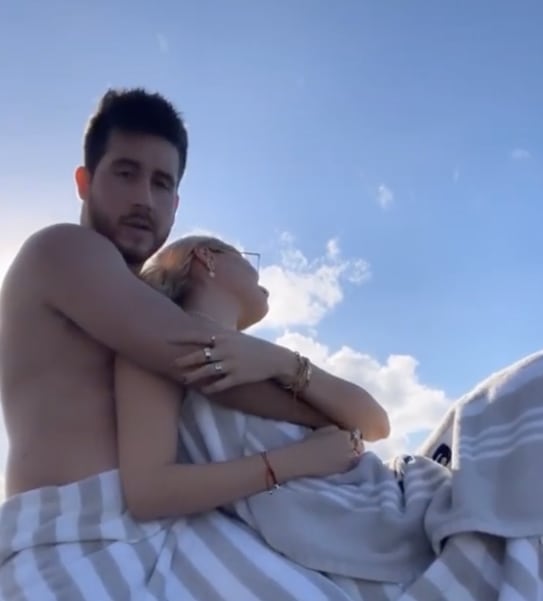 Priscy Escoto y su ex novio.