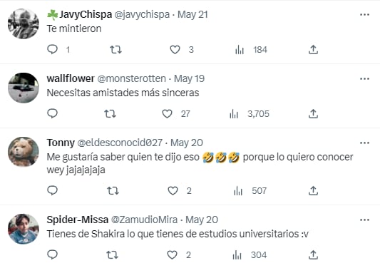 Reacciones a La Mars Aguirre diciendo que se parece a Shakira