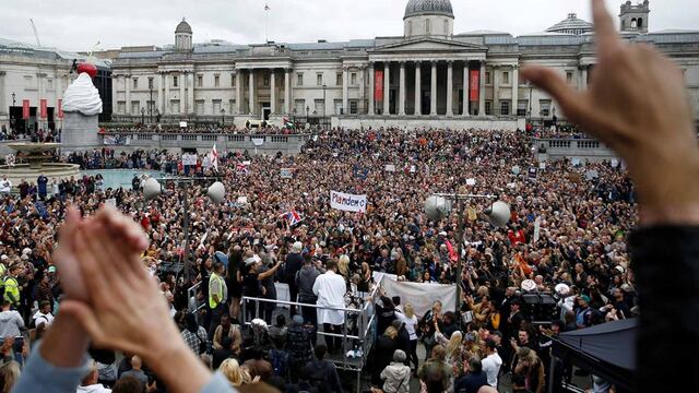 Manifestaciones en Europa