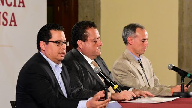 Conferencia en Palacio Nacional.