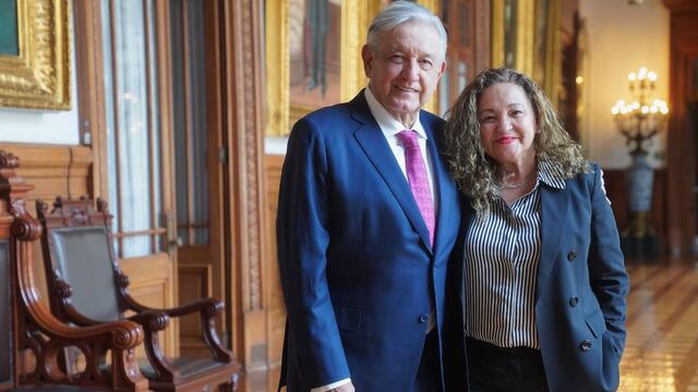 Sanjuana Martínez y AMLO