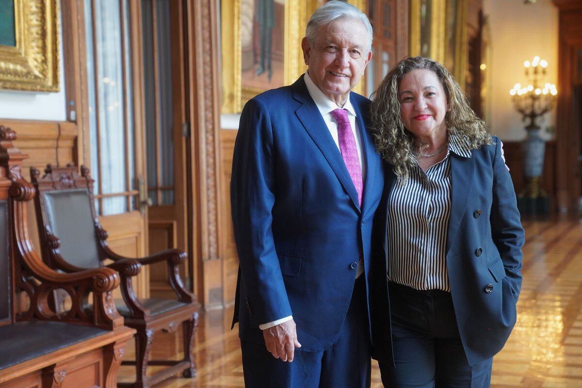 Sanjuana Martínez y AMLO