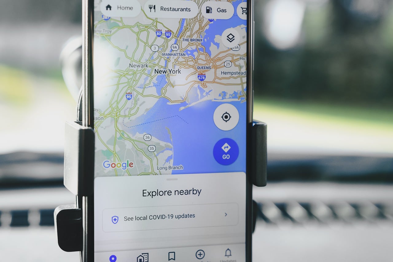 Google Maps en smartphone