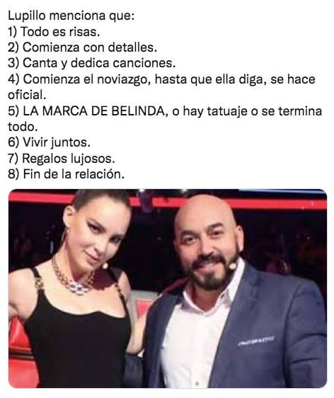 Revelan cómo opera Belinda en sus noviazgos