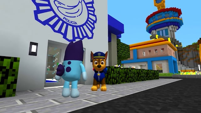 Bluey y Chase de Paw Patrol