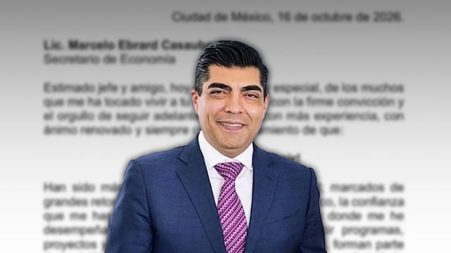 Carlos Candelaria renuncia a la Secretaría de Economía con carta a Marcelo Ebrard