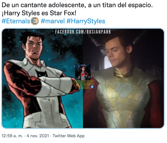 Harry Styles aparece en 'Eternals'