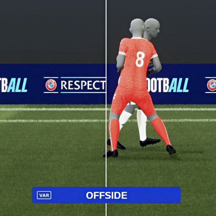 Fuera de lugar en el Alemania vs Dinamarca.