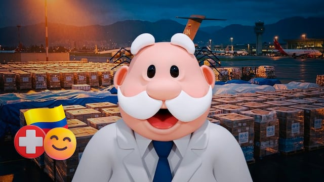 Dr. Simi llega a Colombia con más de 20 toneladas de ayuda y brigadas médicas